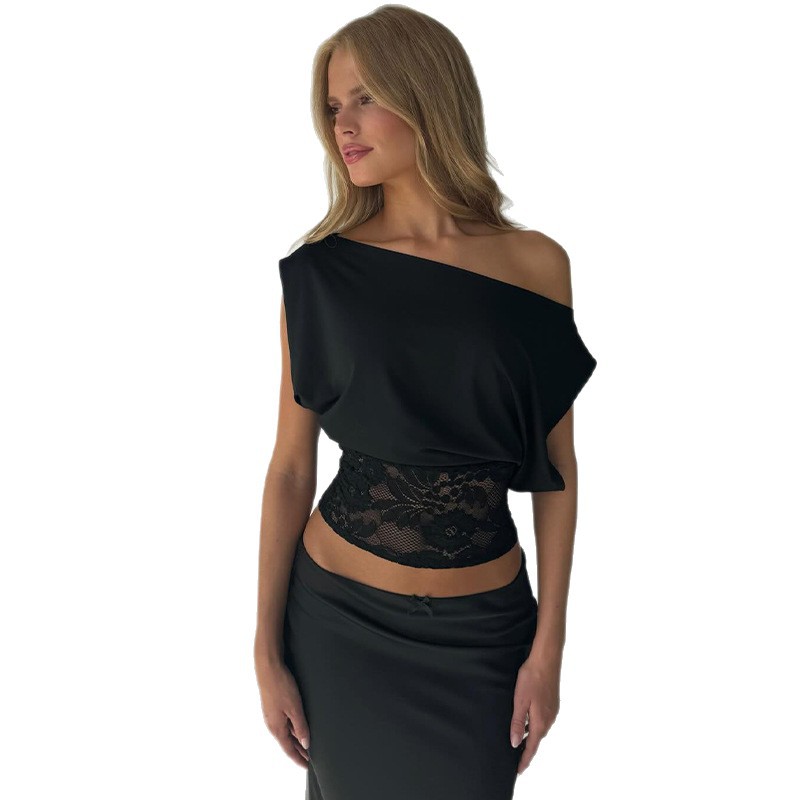 Wholesale Womens T Shirts Black Multiple Sizes OEM ODM Supplier