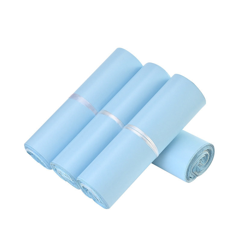 New Material Ice Blue Express Bag Thickeneded Pe Waterproof Packaging Bag E-Commerce Packaging Custom Bag Logo Manufacturer Wholesale