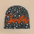 Gray leopard print orange