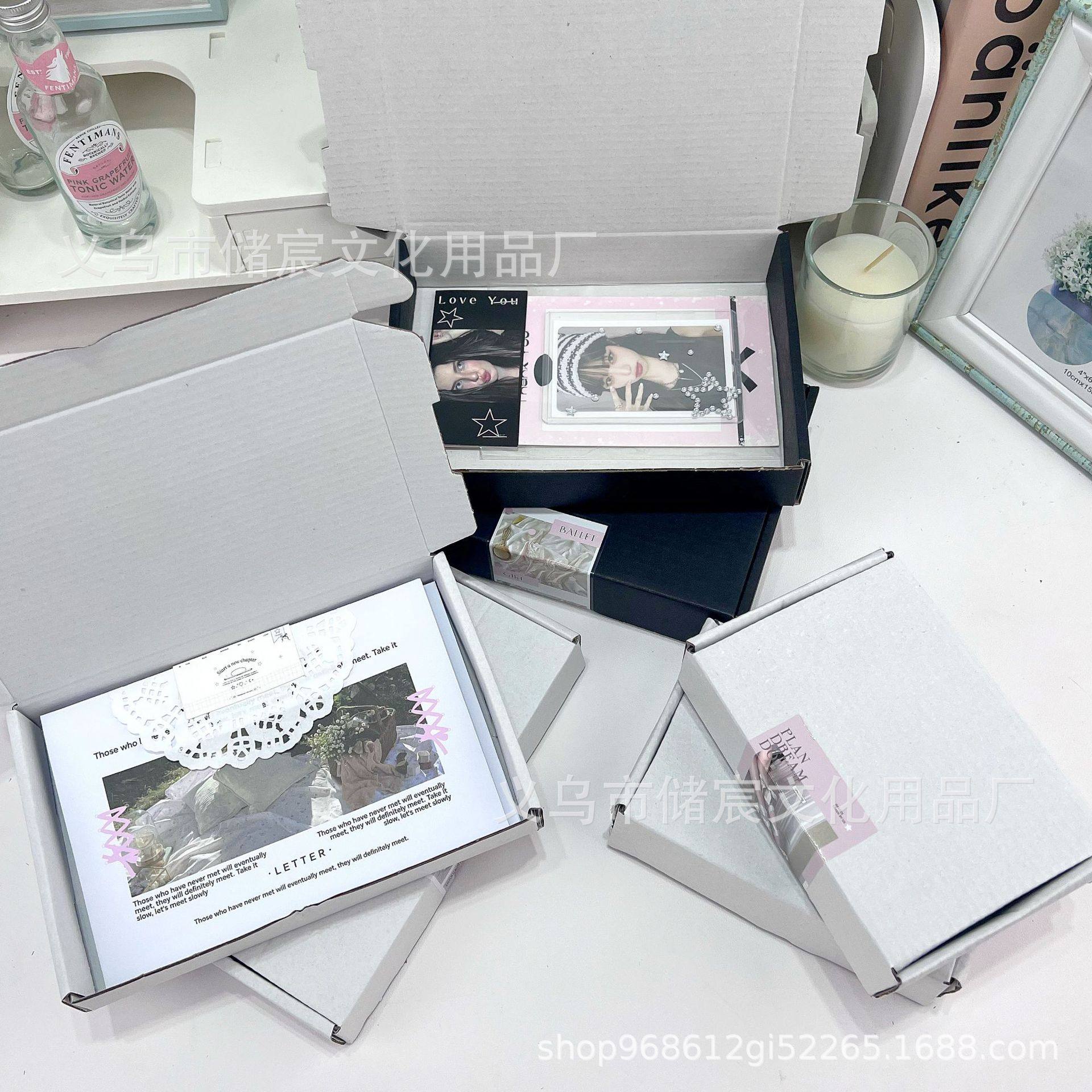 Cheap Thickened Hardening Airplane Box Extra Hard Carton Ins Wind Rectangular High-end Card Packaging Express Gift Box