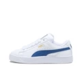 Leather white and blue