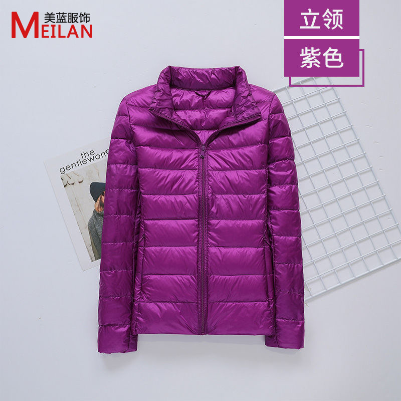 羽绒服女士2025新款短款轻薄加厚保暖修身韩版白鸭绒时尚外套批发