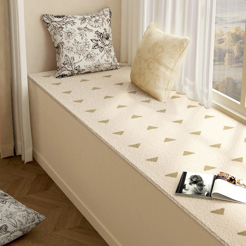 Casual Ins Style Bedroom Bedside Blanket Long Non-Slip Blanket Cooling Foot Pad Imitation Cashmere Carpet Window Sill Mat Bay Window Mat