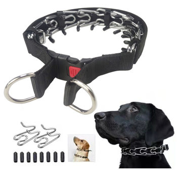 Dog Training Stimulus Chain Black Cloth Belt Velcro Dog Training Chain Detachable Dog Collar Pet Supplies Dog Training Supplies