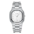 Silvery white