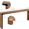 Wooden Kitchen Storage Rack Oven Stove Organizer Rack Seasoning Holder Vertical Solid Wood Storage Rack Kitchen Storage