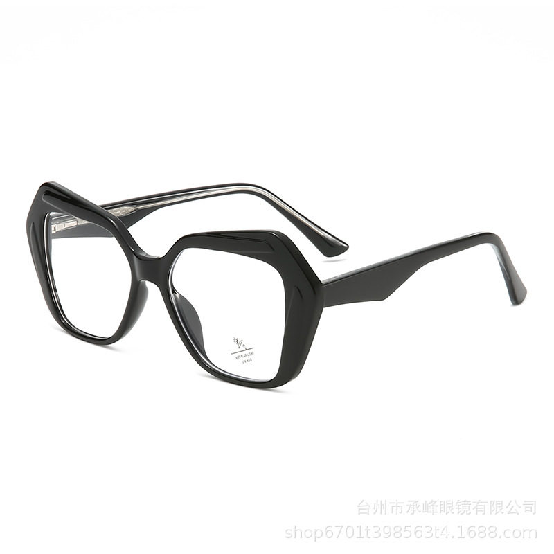 2025 New Trendy Influencer-Style Glasses Classic Butterfly Tortoiseshell Frame Titanium Thin Square Frame Women's Fashion Wholesale