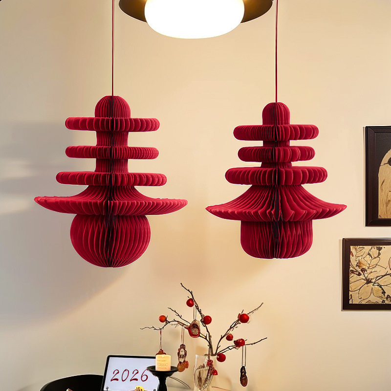 2026新年装饰用品过年壁挂灯笼中式马年客厅场景布置春节装饰挂件