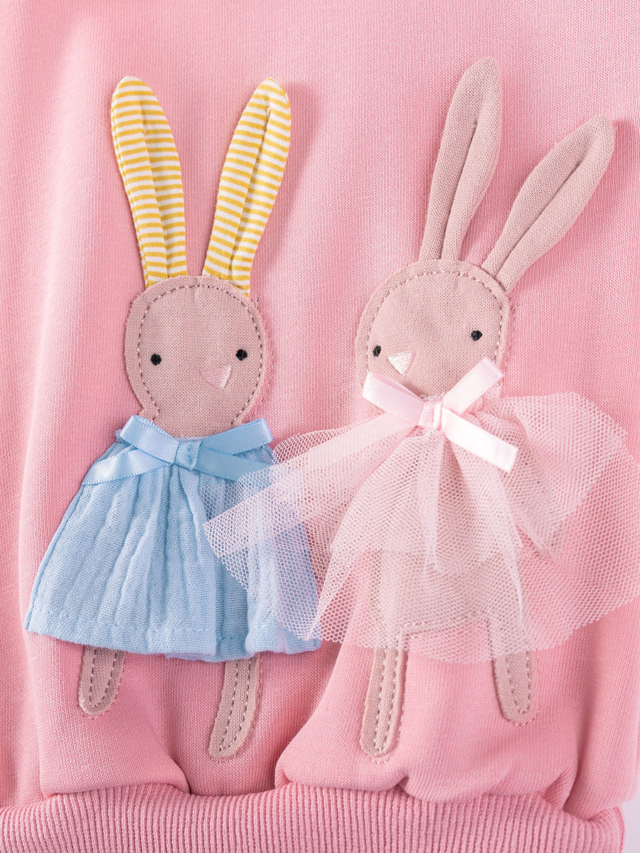 Fall & Winter Fleece-lined Girls' Set, [Style] Kids' Outfit, Cute Kids' 2-piece Set