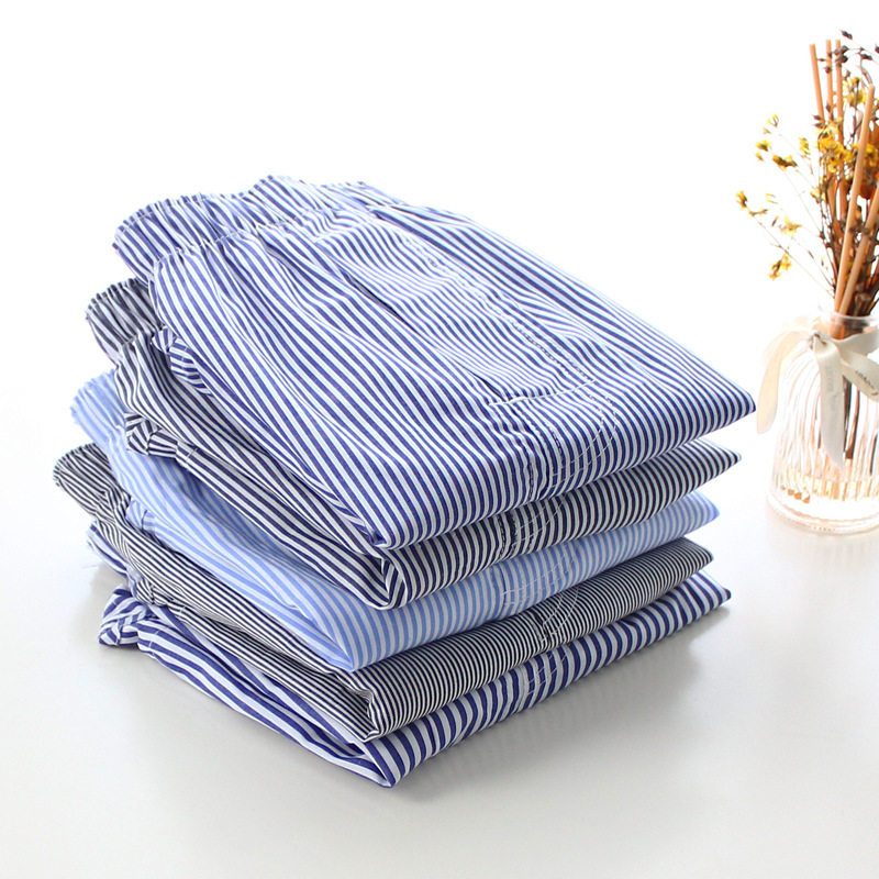 Arrow Pants Men's Underwear Cotton Woven Loose Breathable Sleeping Pants Home Plus Size Boxer Shorts