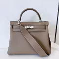 Khaki silver buckle