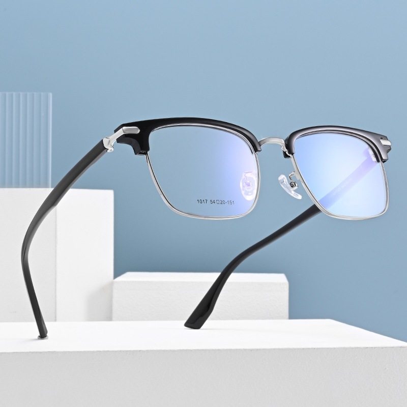 Jp Eyebrows-Physical Store Glasses Tr Alloy Glasses Frame Women's Glasses Frame Men's Myopia with Prescription Frame Wholesale