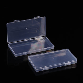 Factory wholesale transparent rectangular plastic box PP plastic box accessories storage box parts box mobile phone case packaging box