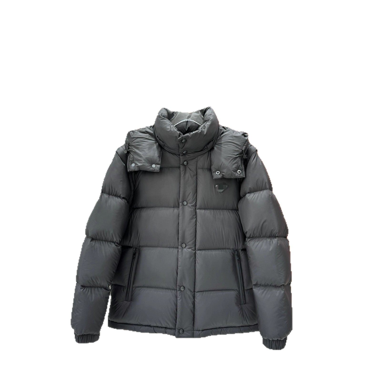P Home Detachable Sleeve Two-Way down Jacket Unisex Hooded down Jacket High Version in Stock