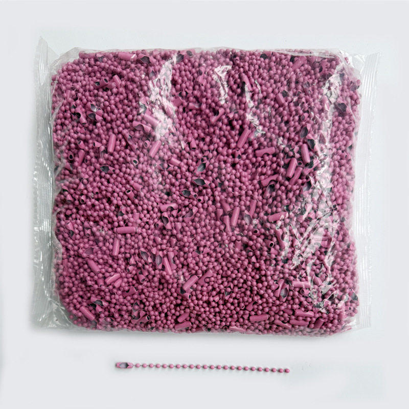 珠链现货批发彩色烤漆波珠链圆珠链diy饰品配件挂链链条吊牌链子