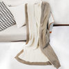 Solid Color Pattern Lambskin Blanket Ins Style Air-conditioned Room Blanket Casual Knitted Blanket Nordic All-match Bed End Blanket