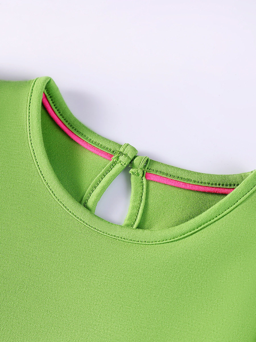 Direktversorgung neues Sommerkleid, Kinder-Kurzarmkleid, Großhandel Cartoon-Baumwoll-Mädchenkleid