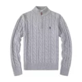Sweater half zip gray black label