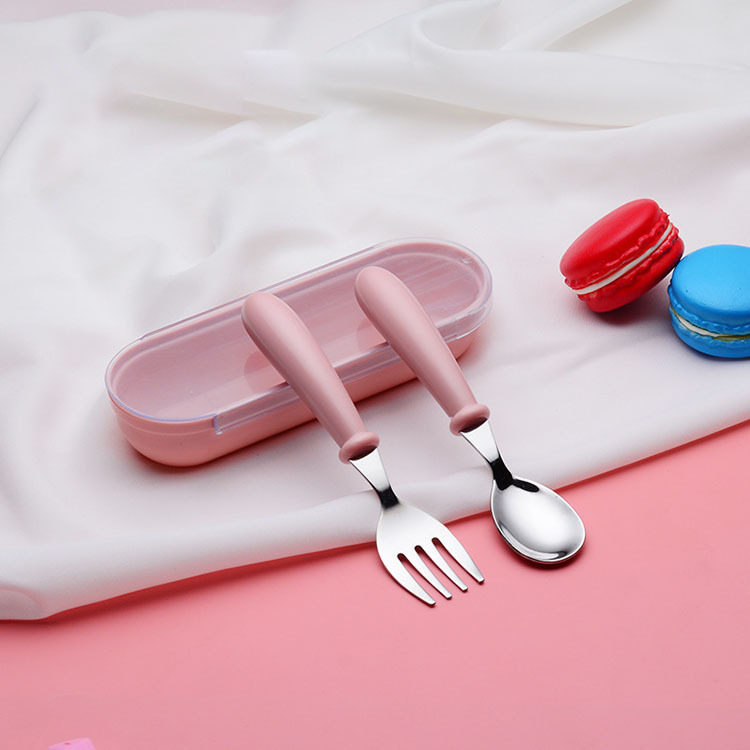 Children's Learning Household Children's Tableware Spoon suit A Baby's Learning to Eat Artifact