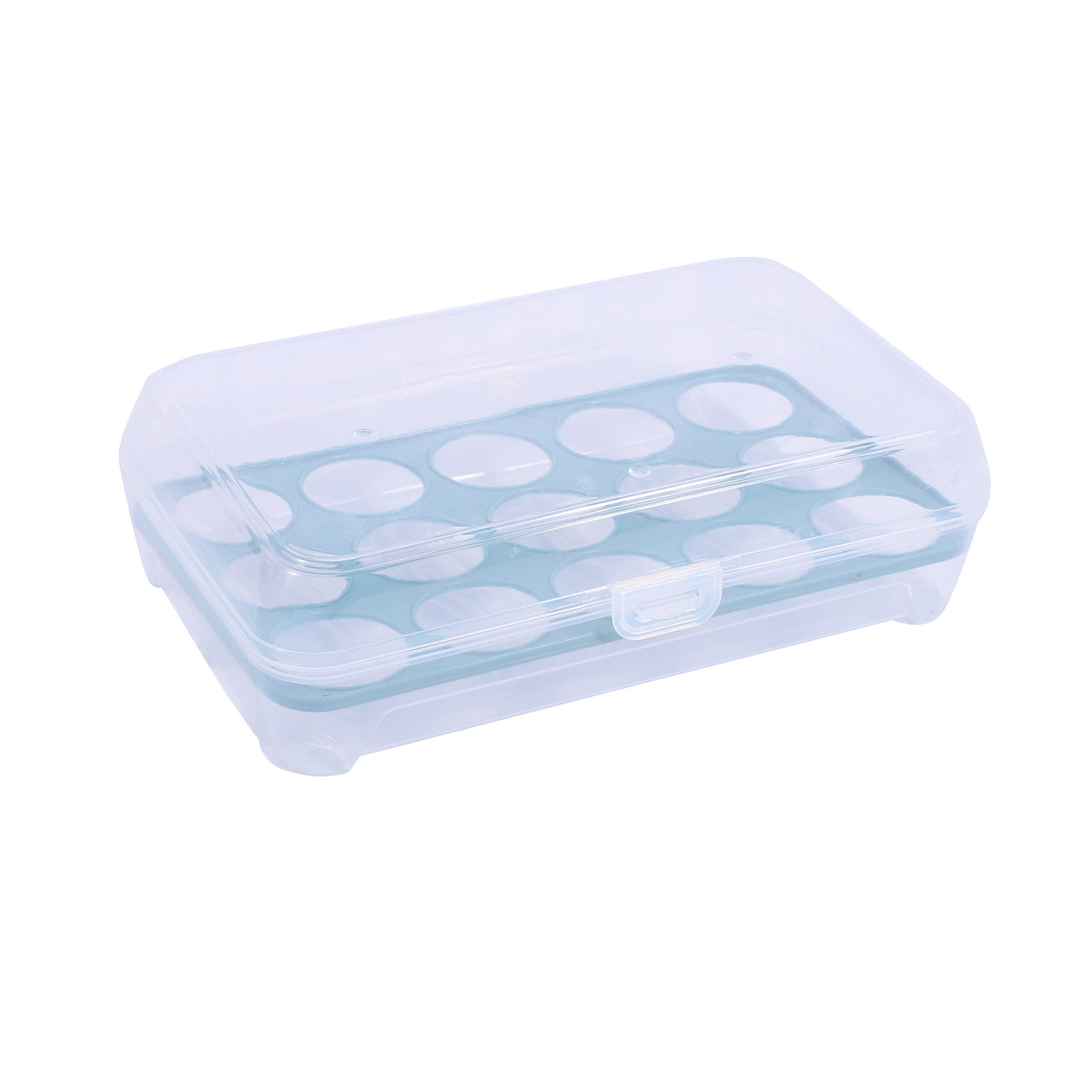 New refrigerator egg storage PP box 15 plastic box PP box transparent fresh transparent egg rack kitchen storage