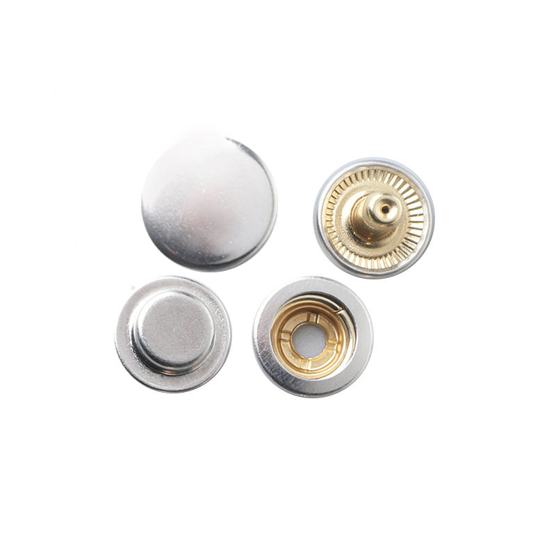 Stainless steel copper 503 snap button metal steel gold 503 snap button dark button down jacket coat wholesale