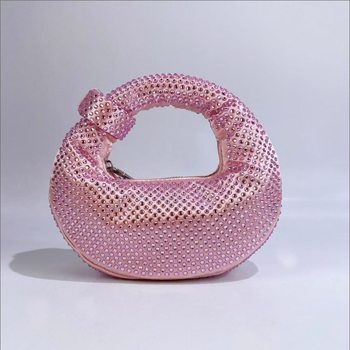 Full Diamond Abacus Bag Exquisite Women's Bag Commuter Vintage Shoulder Bag Lazy Relaxation Bag High-end Handbag Small Bag