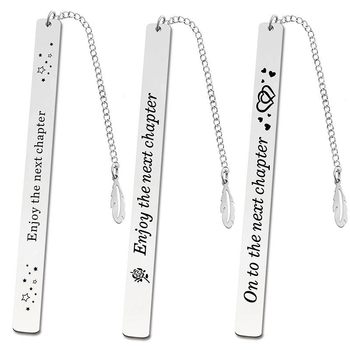 Stainless Steel Bookmark Fine Cross-Border Spot Blank Material Teacher's Day Graduation Season Gratitude Gift Metal Bookmark