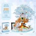 Blue Cherry Blossom Tree - 690 Pieces