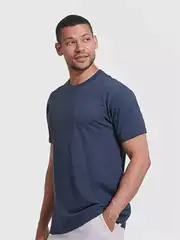 Foreign Trade Trendy Brand Amazon's Real Classic T-Shirt High-End Slim Men's Round Neck T-Shirt