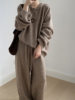 Yanshuang Soft and Waxy Loose Pullover Sweater Suit Pants Women's Autumn and Winter Korean Casual Knitted Pants Two-Piece Set P1015