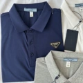 Metal triangle polo navy blue