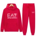 Red + white label