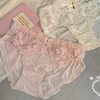 Pure Rose ~ New French Sexy Lace Panties Pure Desire Bow Breathable Cotton Crotch Women's Briefs