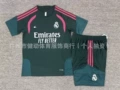 2627 short sleeve real madrid dark green with rose red