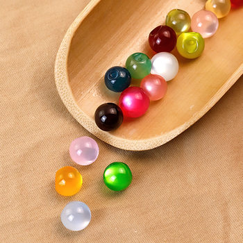 Buckle button cheongsam Jade small button Tang suit Hanfu round beads vintage decorative accessories DIY accessories
