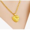 Vietnam gold collarbone water ripple necklace pendant love rose ladies gold-plated necklace pendant factory direct supply
