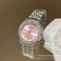 Silver Strap Pink Dial