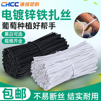 Plastic coated cable tie wire binding tie wire iron core tie wire 0.55-1.5 garden fruit rattan tie ribbon