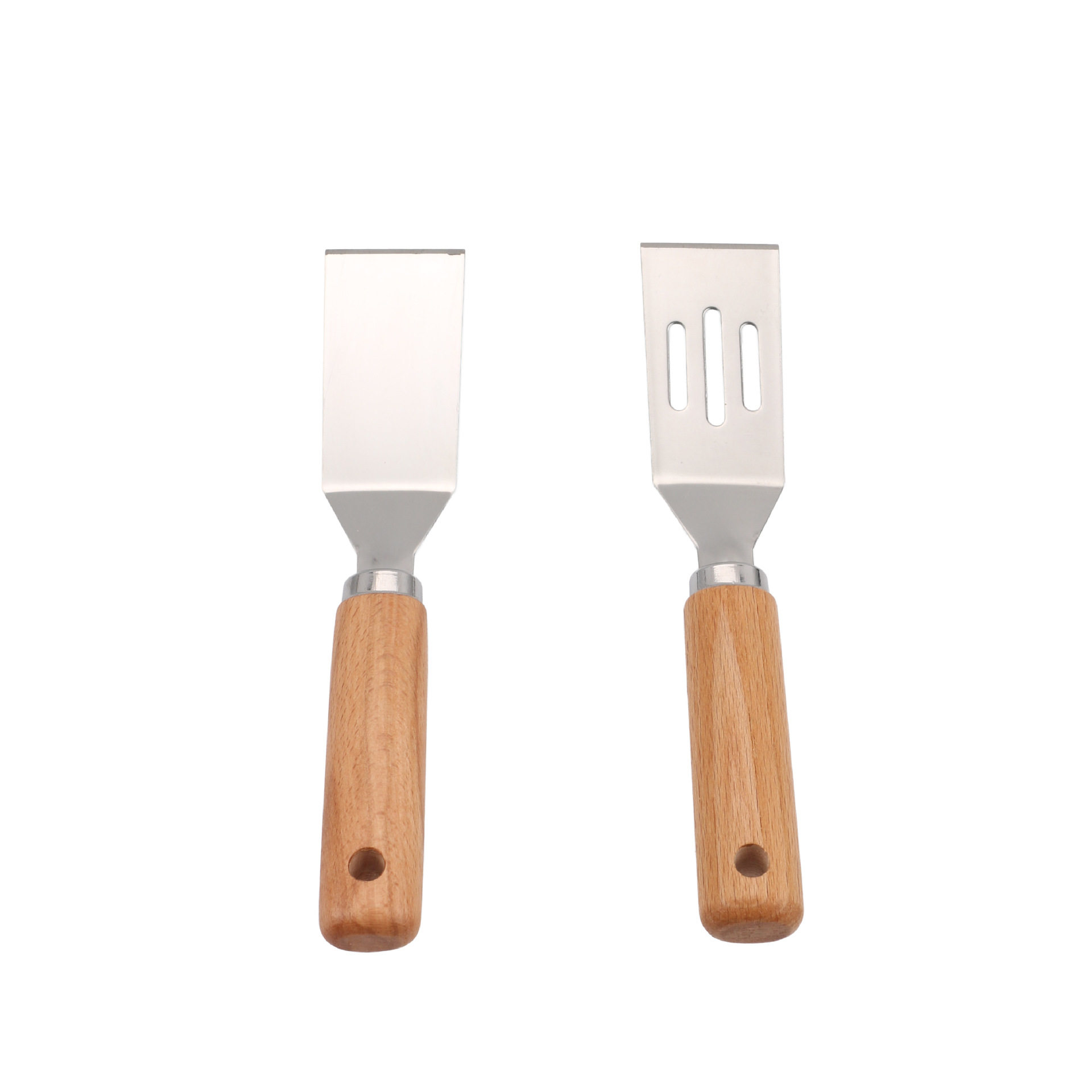 Kitchen Gadgets Wooden Handle Small Kitchen Utensils Stainless Steel Egg Beater Miscellaneous Baking Set Pizza Cheese Knife Wooden Handle