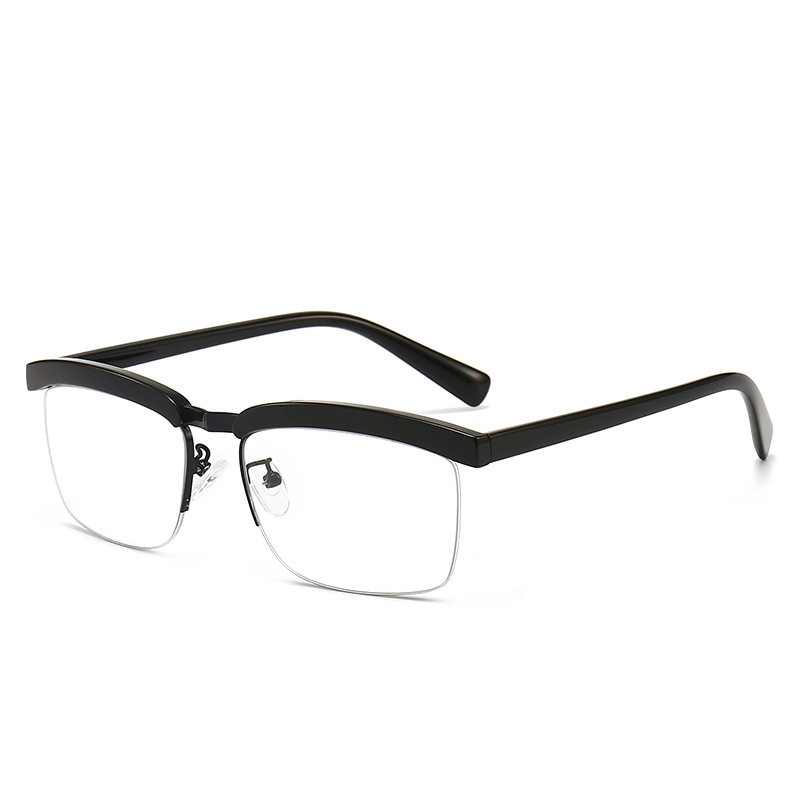 Tom Hardy same glasses anti-radiation anti-blue light half frame big face with black road legend glasses frame myopia lens