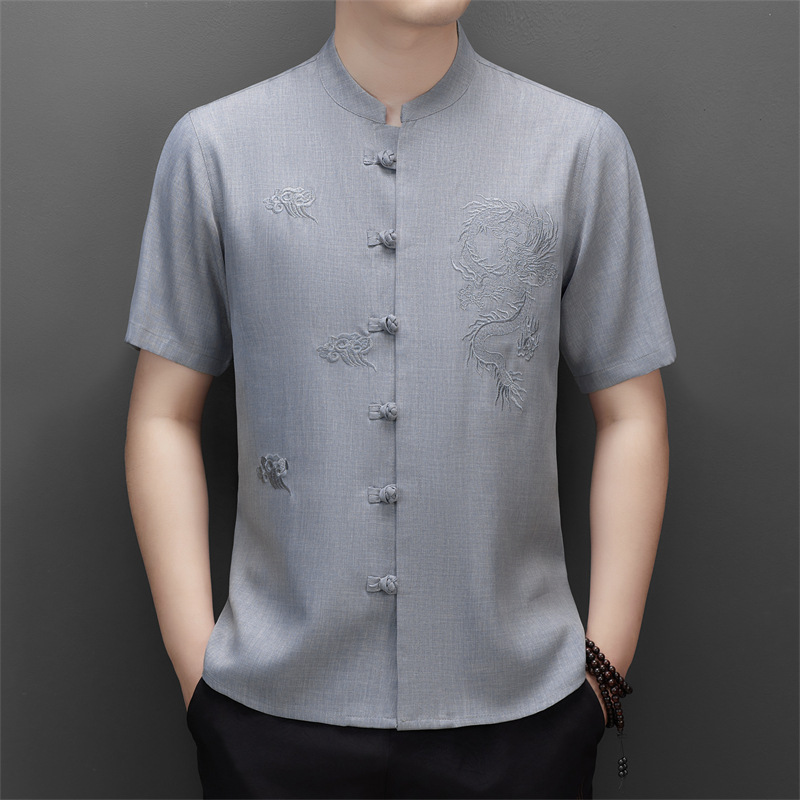 (Mới) Mã B6301 Giá 740K: Áo Sơ Mi Nam Jitde Ngắn Tay Hàng Mùa Hè Trung Niên Phục Cổ Cổ Điển Thời Trang Nam Chất Liệu G02 Sản Phẩm Mới, (Miễn Phí Vận Chuyển Toàn Quốc).