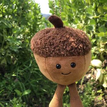 Cute Hazelnut Pendant Retro Creative Acorn Bean School Bag Doll Pendant Gift Keychain Pendant Wholesale