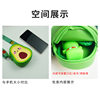 Silicone Avocado Crossbody Bag Coin Purse Baby Children Parent-Child Shoulder Bag Fruit Mini Crossbody Bag