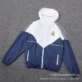 Retro real madrid hooded windbreaker