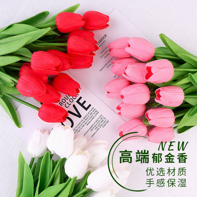 ประดิษฐ์ดอกไม้ดอกทิวลิปห้องนั่งเล่นตกแต่งตาราง ดอกไม้ปลอมงาน...