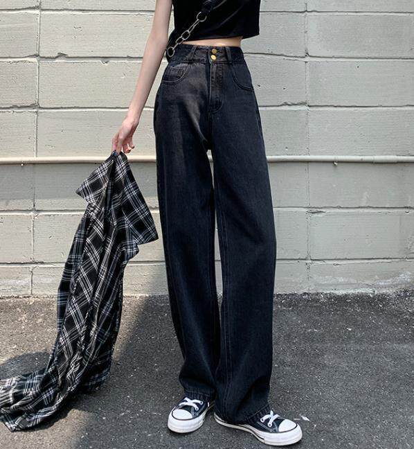 High Waisted Wide Leg Jeans for Women Vintage Design Versatile Style Spring Fashion Wholesale Available