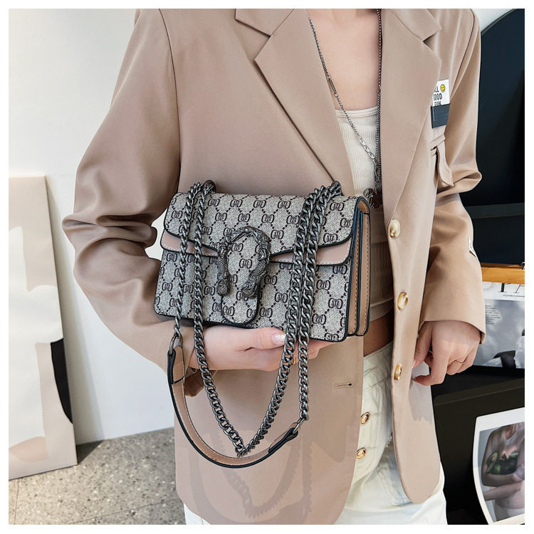 New Cross-Border Dionysus Bag Fashion Trend Retro Printed Chain Bag Popular Armpit Bag Cross-Body Shoulder Bag Women's Bag 8 O1CN0192flxY1IhF4STvRxU !!2221129960924 0 cib