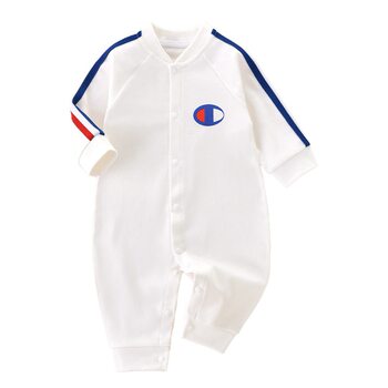 Newborn Baby Spring and Autumn Pure Cotton Romper Infant Long-Sleeve Jumpsuit Hundred-Day Birthday Outing Clothes Crawling Suit One-Piece
