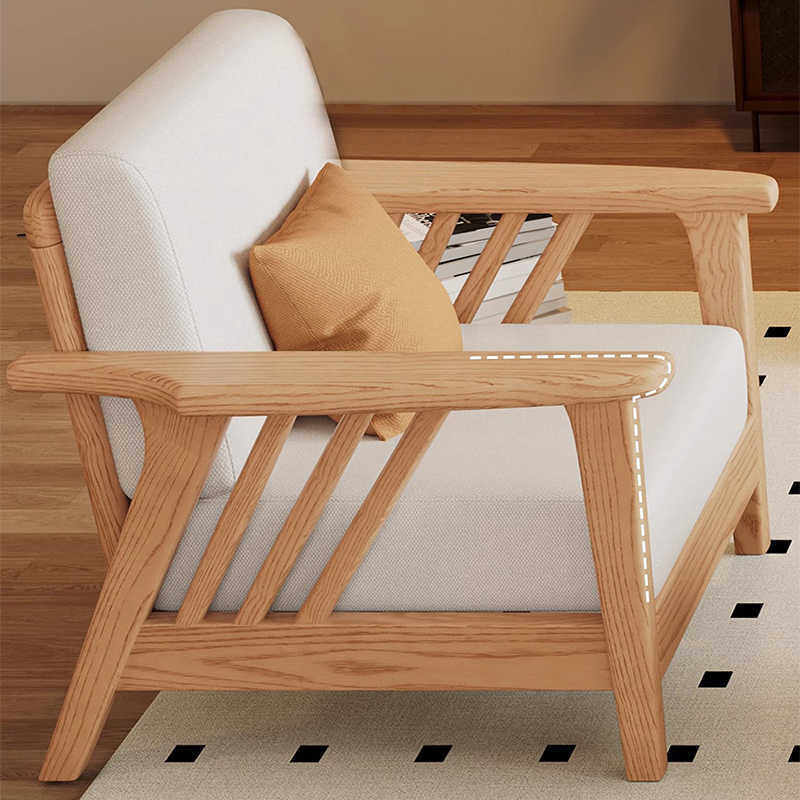 北欧原木风白蜡木沙发客厅大小户型家用小户型多功能现代简约沙发