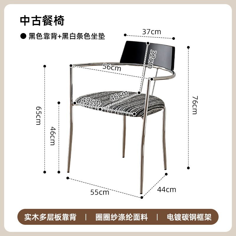 中古风实木圆桌可升降家用饭桌商务洽谈桌椅组合设计师复古阳台桌